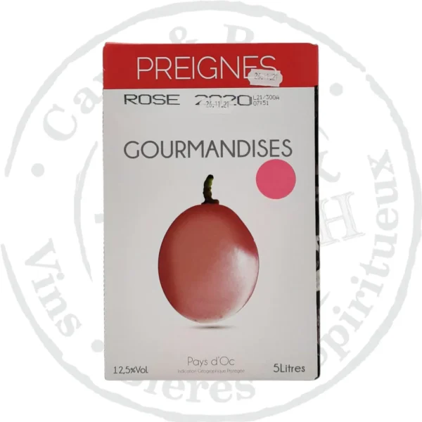 Bib Preignes Gourmandises Rosé – 5 Litres - Vins Rouges Harmonieux pour Chaque Occasion