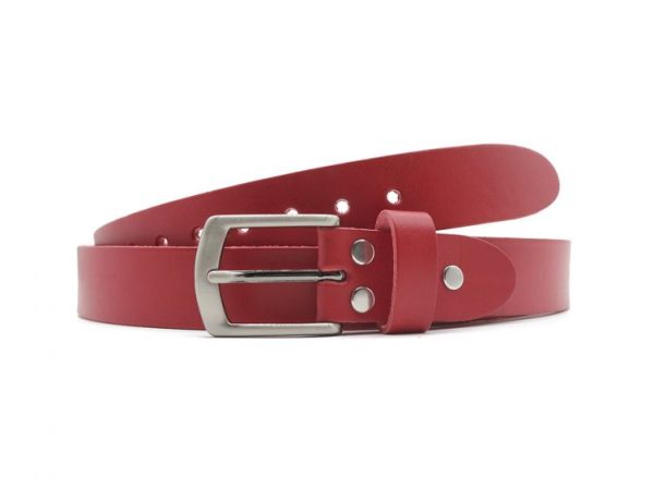 Ceinture la guêpe en cuir rouge 1053 110 cm - Vins Rouges Harmonieux pour Chaque Occasion