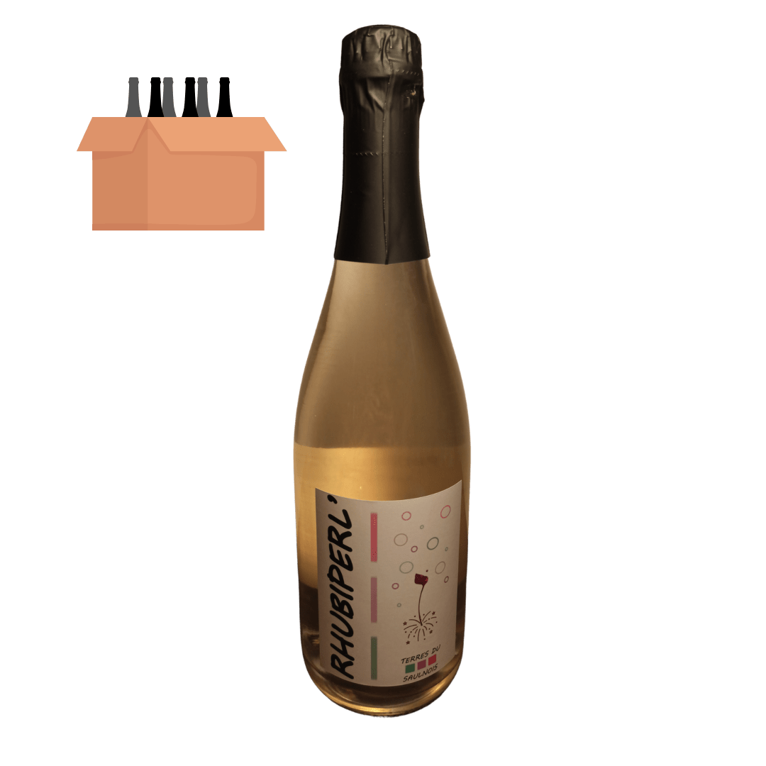 Carton de 6 bouteillesVin de Rhubarbe pétillant RHUBIPERL’ - Vins Rouges Harmonieux pour Chaque Occasion Carton de 6 bouteillesVin de Rhubarbe pétillant RHUBIPERL’ - Vins Rouges Harmonieux pour Chaque Occasion