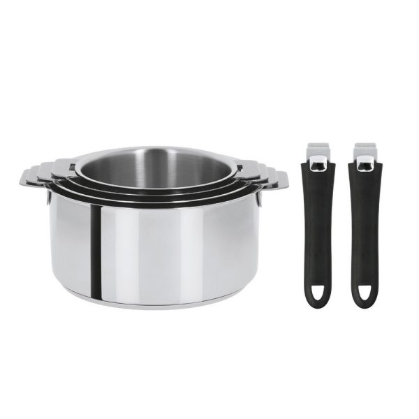 Batterie 4 casseroles + 2 poignées amovibles Cristel Mutine Evolution – 5 coloris - Vins Rouges Harmonieux pour Chaque Occasion