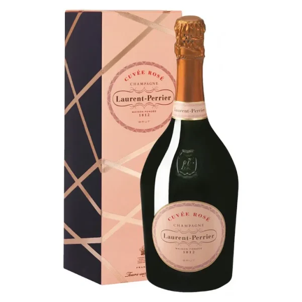 Champagne Laurent Perrier – Rosé – 75cl avec étui - Vins Rouges Harmonieux pour Chaque Occasion