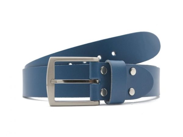 Ceinture la guêpe en cuir bleu moyen 1067 110 cm - Vins Rouges Harmonieux pour Chaque Occasion