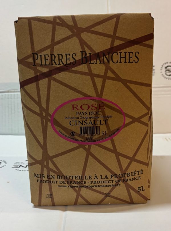 Bag in box ~ Pays d&rsquo;Oc Cinsault Rosé ~ Vignerons Propriétés Associés ~ 12,5% ~ 5L - Vins Rouges Harmonieux pour Chaque Occasion