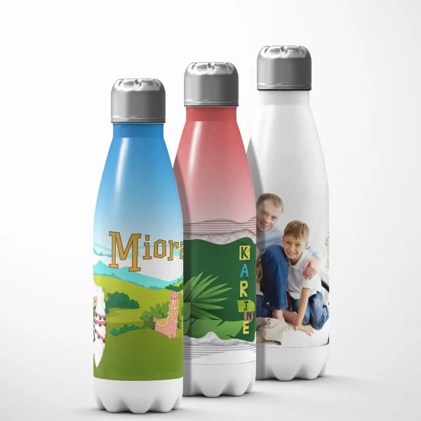 Bouteille isotherme personnalisée avec photo, texte, logo - Vins Rouges Harmonieux pour Chaque Occasion