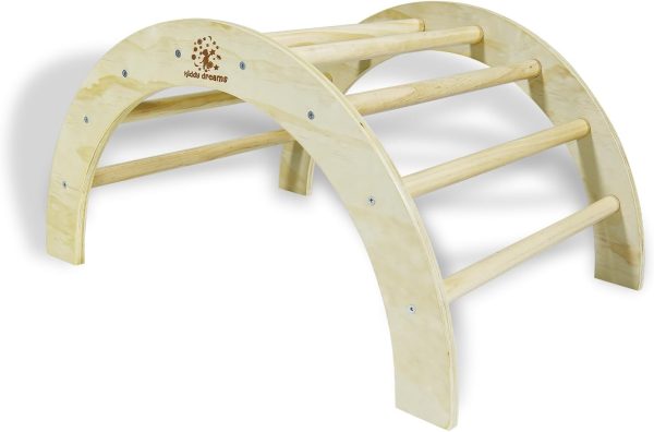 Arche d&rsquo;escalade Montessori CCLIFE : aire de jeux pour bébé et balançoire en bois - Vins Rouges Harmonieux pour Chaque Occasion