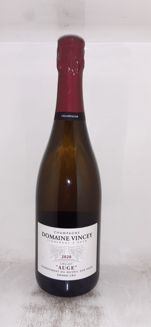 Champagne Domaine de VINCEY Blanc de Blancs Lieux dit « Auge » 2020 Grand Cru Brut Nature - Vins Rouges Harmonieux pour Chaque Occasion