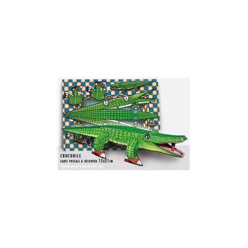 Carte postale à découper Crocodile - Vins Rouges Harmonieux pour Chaque Occasion Carte postale à découper Crocodile - Vins Rouges Harmonieux pour Chaque Occasion