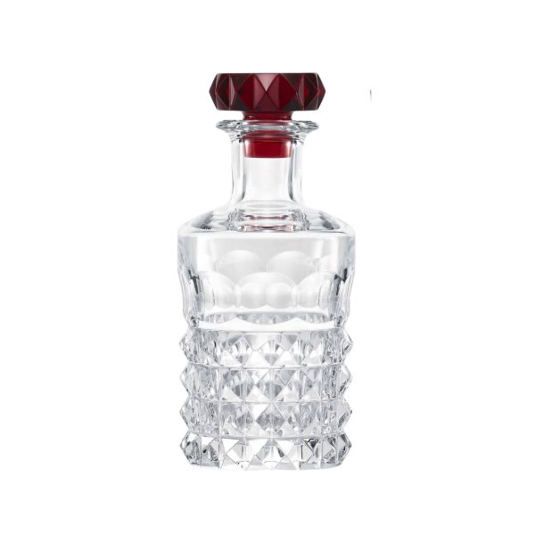 Carafe Louxor bouchon rouge Baccarat - Vins Rouges Harmonieux pour Chaque Occasion
