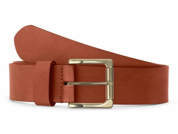 Ceinture cuir gold, boucle carrée, classique, en laiton – 40mm – 4127 Choisir - Vins Rouges Harmonieux pour Chaque Occasion