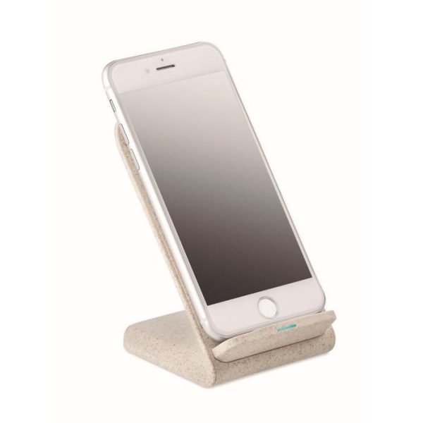 Chargeur sans fil en paille de blé – 5W - Vins Rouges Harmonieux pour Chaque Occasion