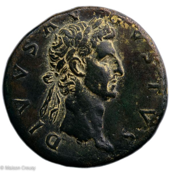 Auguste Sesterce frappé à Rome par Nerva en 96 - Vins Rouges Harmonieux pour Chaque Occasion