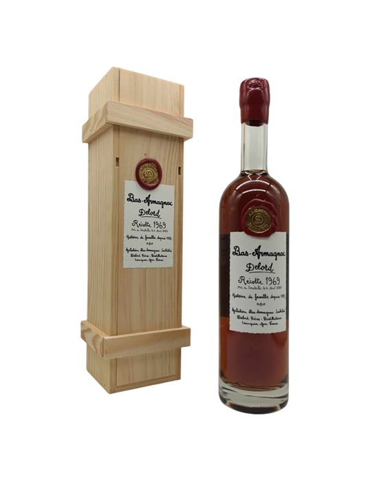 Armagnac Delord AOP Bas-Armagnac Récolte 1969 40% - Vins Rouges Harmonieux pour Chaque Occasion