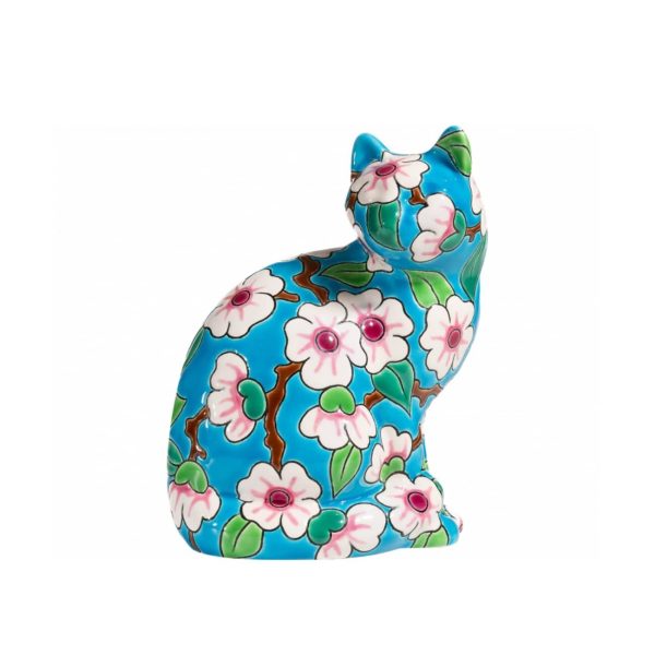 Chat Assis Apple Blossom Émaux de Longwy - Vins Rouges Harmonieux pour Chaque Occasion