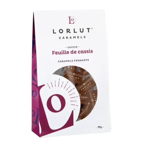 Caramels Boîte 75g ( Lorlut ) – Feuille De Cassis - Vins Rouges Harmonieux pour Chaque Occasion
