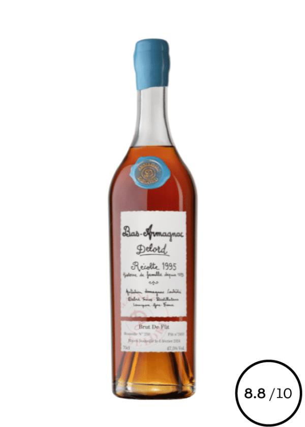 ARMAGNAC DELORD Brut de Fût Récolte 1995 - Vins Rouges Harmonieux pour Chaque Occasion
