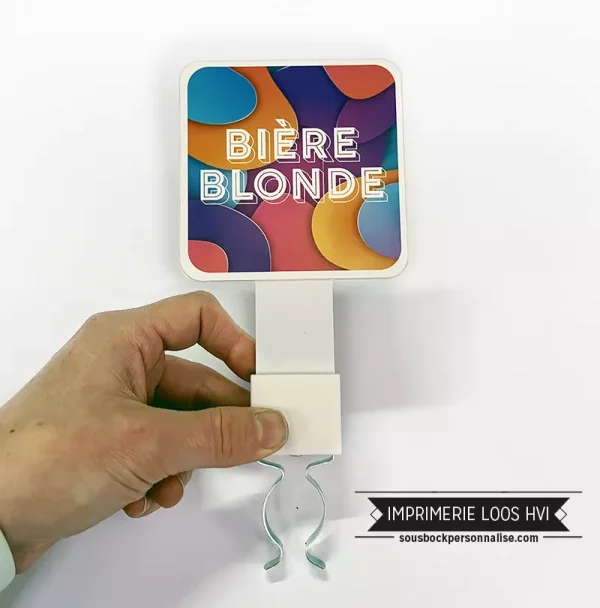Cavalier de pompe à bière carré personnalisable - Vins Rouges Harmonieux pour Chaque Occasion