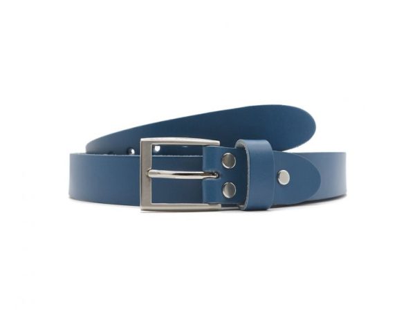 Ceinture la guêpe en cuir bleu moyen 1051 110 cm - Vins Rouges Harmonieux pour Chaque Occasion
