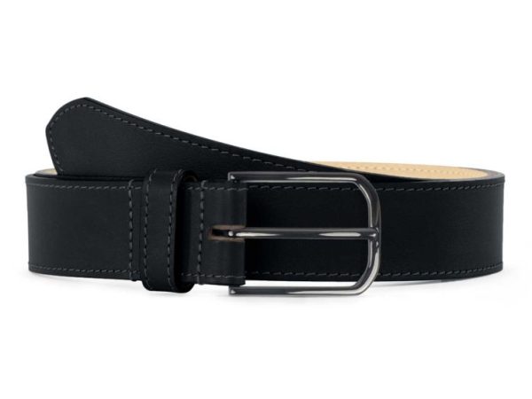 Ceinture premium cuir chic noir, boucle rectangulaire, moderne, finition canon de fusil brillant – 35mm – 5123 Choisir - Vins Rouges Harmonieux pour Chaque Occasion