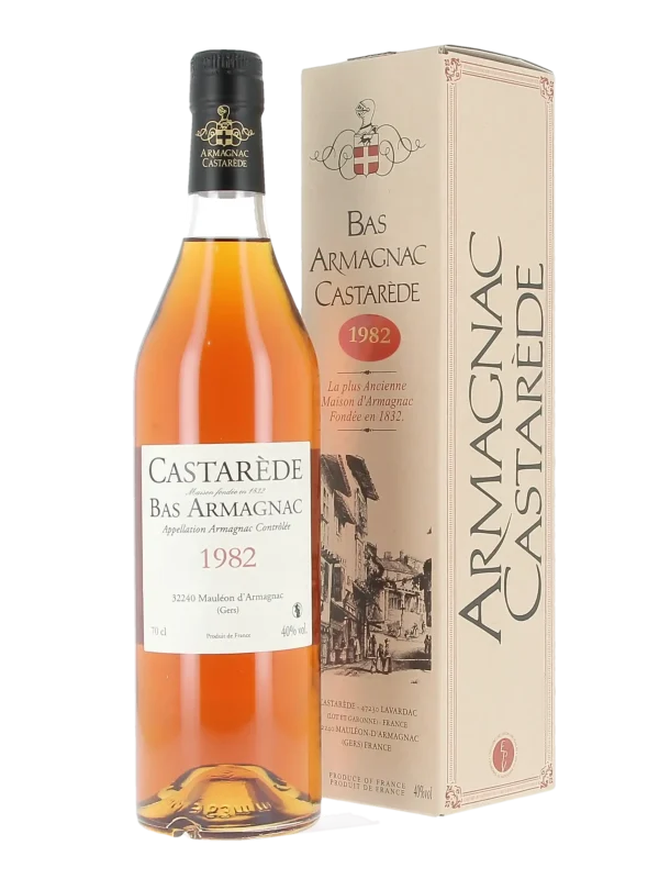 Armagnac Castarède 1982 - Vins Rouges Harmonieux pour Chaque Occasion