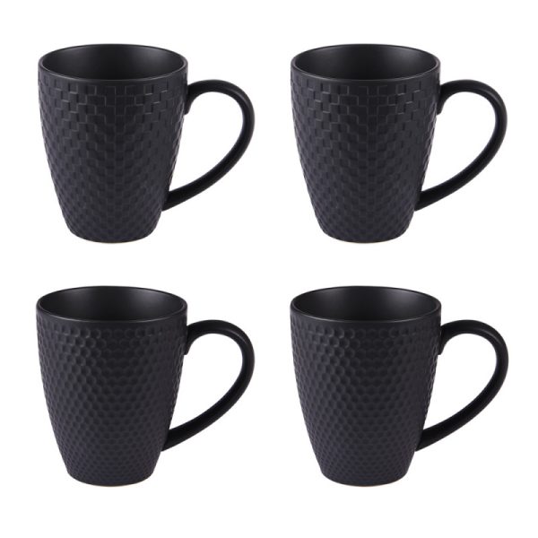 Bastide Coffret Snow Black 4 mugs 35cl - Vins Rouges Harmonieux pour Chaque Occasion