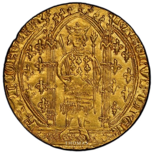 Charles V – Franc à pied or – PCGS MS 63 - Vins Rouges Harmonieux pour Chaque Occasion