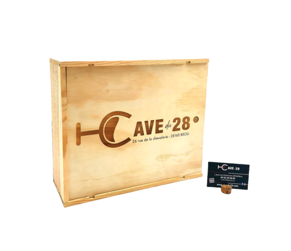Caisse Bois – 3 Bouteilles – à glissière - Vins Rouges Harmonieux pour Chaque Occasion