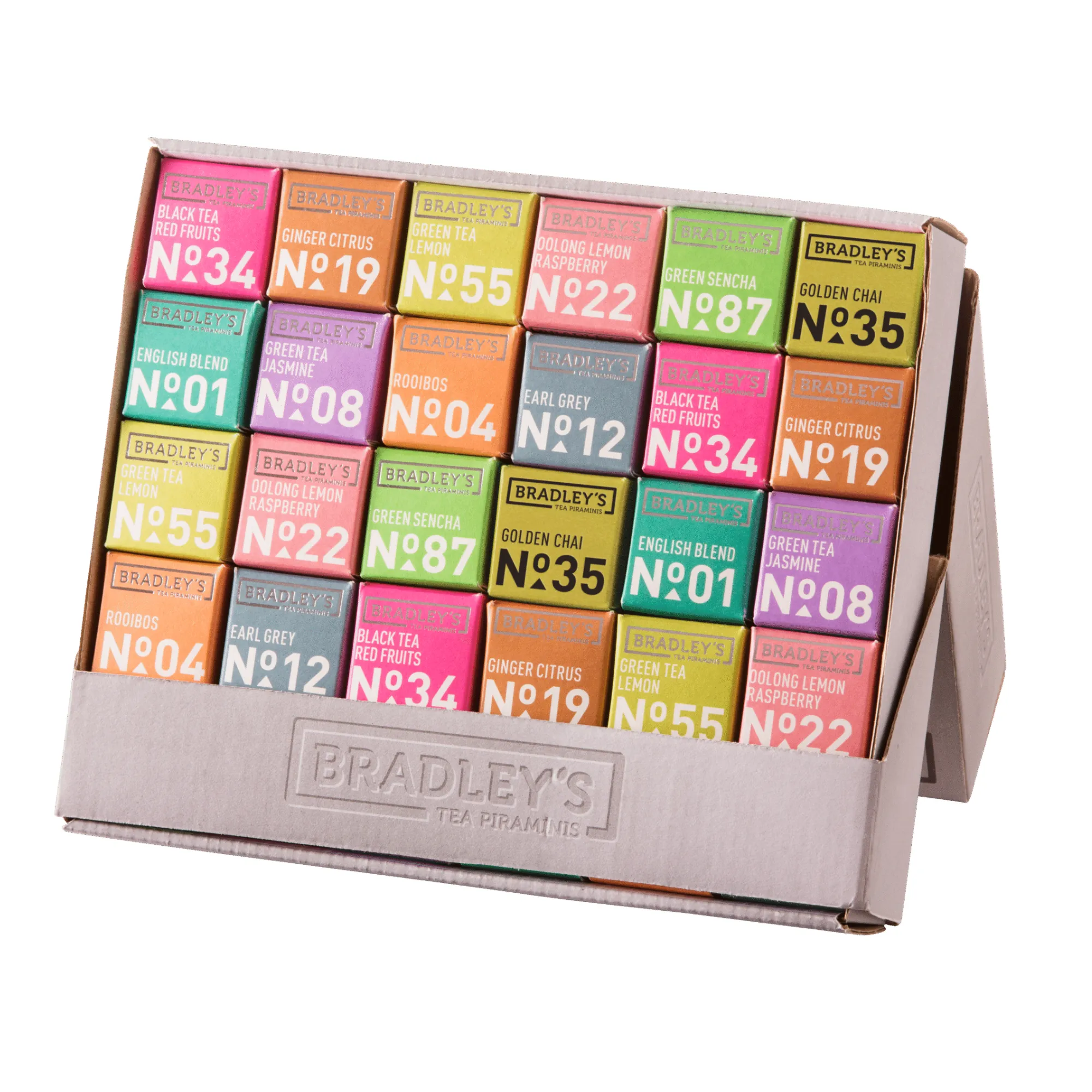 Bradley’s Piramini Assorted Box (30 stuks) - Vins Rouges Harmonieux pour Chaque Occasion Bradley’s Piramini Assorted Box (30 stuks) - Vins Rouges Harmonieux pour Chaque Occasion