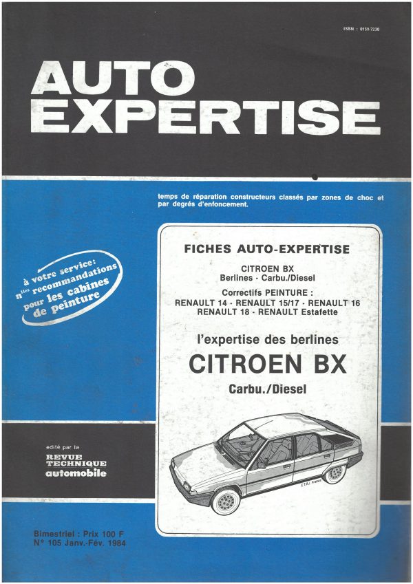 Auto Expertise N°105 – Janvier/Février 1984 - Vins Rouges Harmonieux pour Chaque Occasion