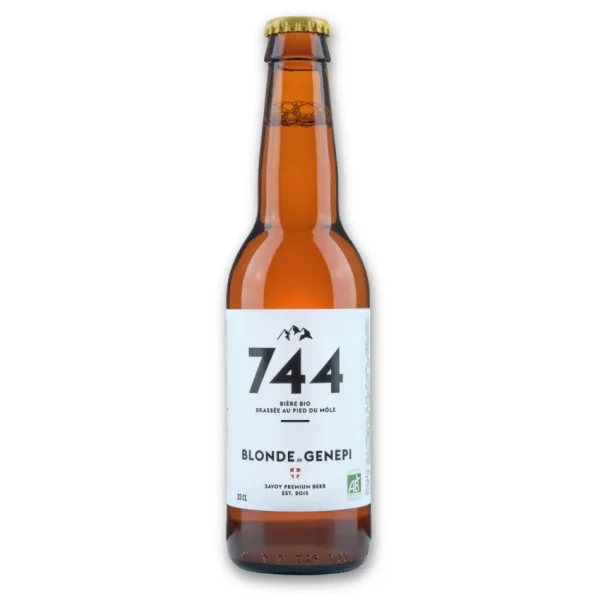 Bière Blonde-génépi 744 33 cl - Vins Rouges Harmonieux pour Chaque Occasion